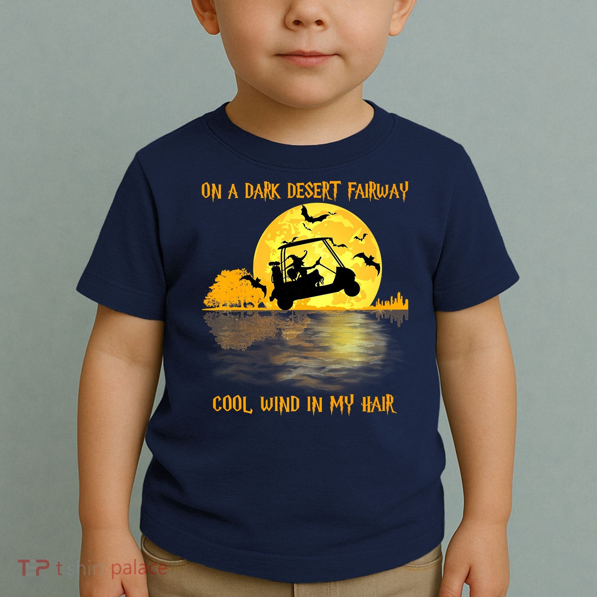 On A Dark Desert Fairway Golf Witch Cool Wind In My Hair Toddler T-Shirt