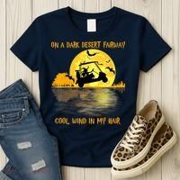 On A Dark Desert Fairway Golf Witch Cool Wind In My Hair Women's T-Shirt thumb 3