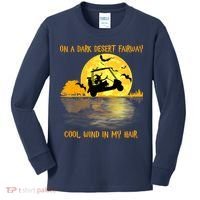 On A Dark Desert Fairway Golf Witch Cool Wind In My Hair Kids Long Sleeve Shirt thumb 0