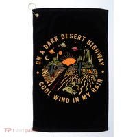 On A Dark Desert Highway Adventure Golf Towel thumb 0