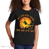 On A Dark Desert Highway Cool Wind In My Hair Funny Halloween Kids T-Shirt thumb 2