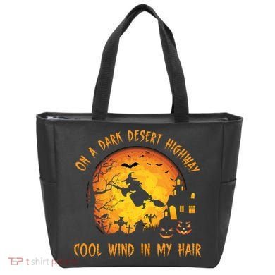 On A Dark Desert Highway Cool Wind In My Hair Funny Halloween Tote Bag