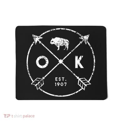 Oklahoma Adventure Est 1907 Buffalo Arrows State Gift Mousepad