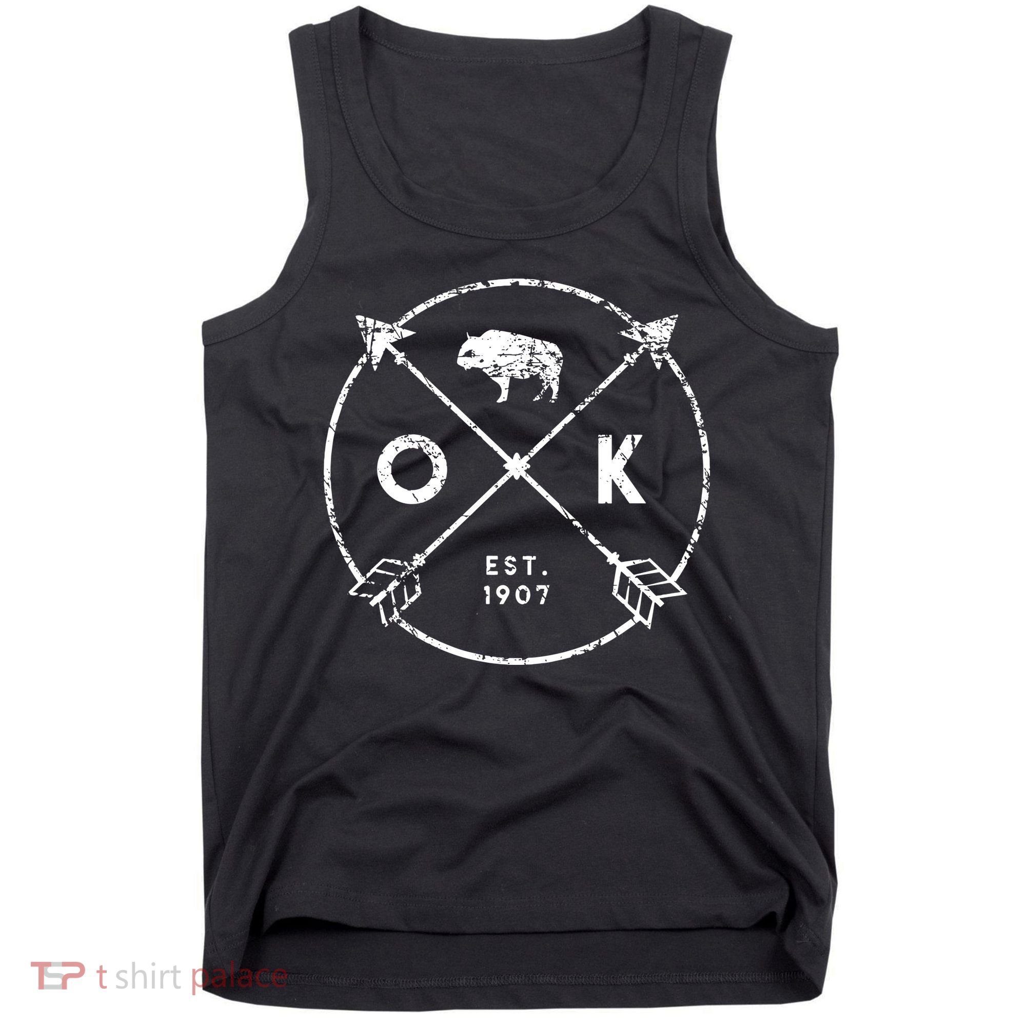 Oklahoma Adventure Est 1907 Buffalo Arrows State Gift Tank Top