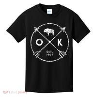 Oklahoma Adventure Est 1907 Buffalo Arrows State Gift Kids T-Shirt thumb 0