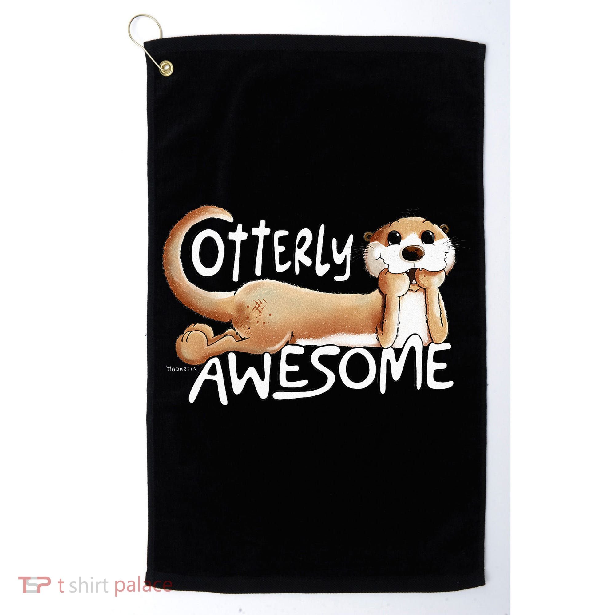 Otterly Awesome For Sea Otter Lover Golf Towel