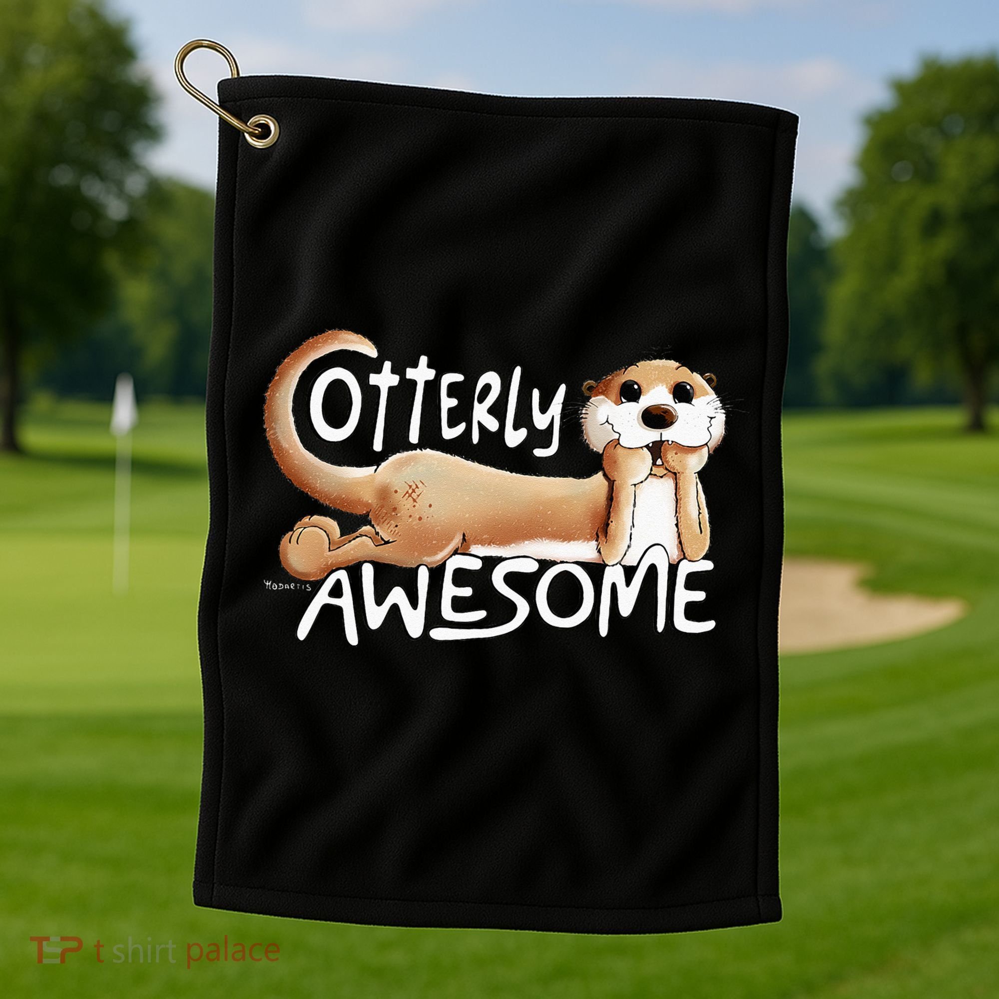 Otterly Awesome For Sea Otter Lover Golf Towel