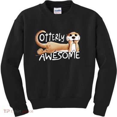 Otterly Awesome For Sea Otter Lover Kids Sweatshirt
