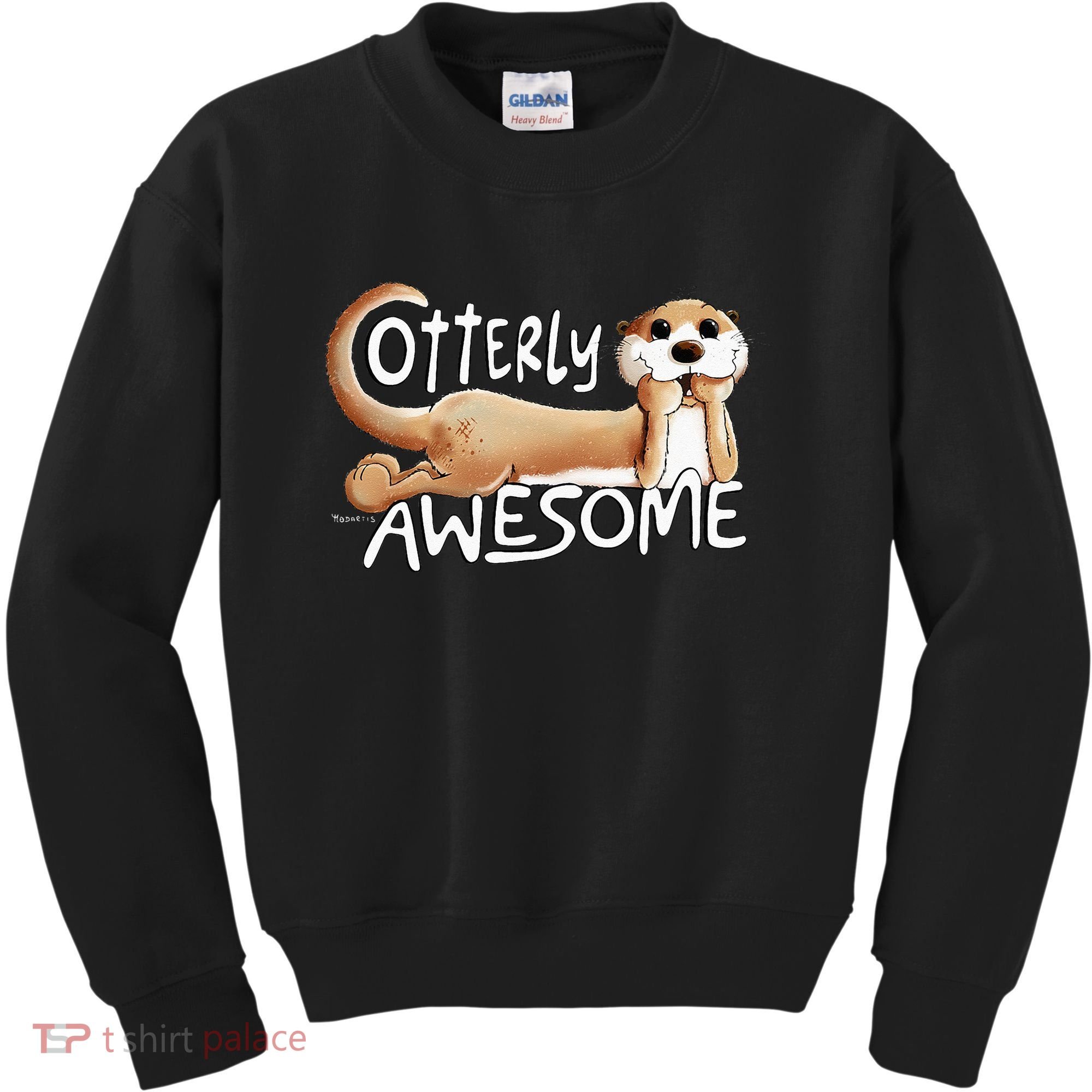 Otterly Awesome For Sea Otter Lover Kids Sweatshirt