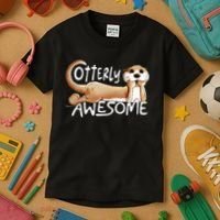Otterly Awesome For Sea Otter Lover Kids T-Shirt thumb 3