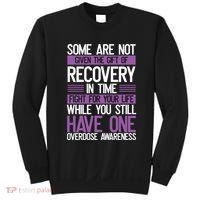 Overdose Awareness Fighter Purple Ribbon Drug Abuse Sweatshirt thumb 0