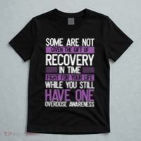 Overdose Awareness Fighter Purple Ribbon Drug Abuse T-Shirt thumb 5