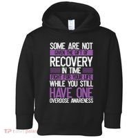 Overdose Awareness Fighter Purple Ribbon Drug Abuse Toddler Hoodie thumb 0