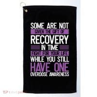 Overdose Awareness Fighter Purple Ribbon Drug Abuse Golf Towel thumb 0