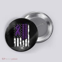 Overdose Awareness Flag Purple Ribbon Addiction Recovery Button thumb 0