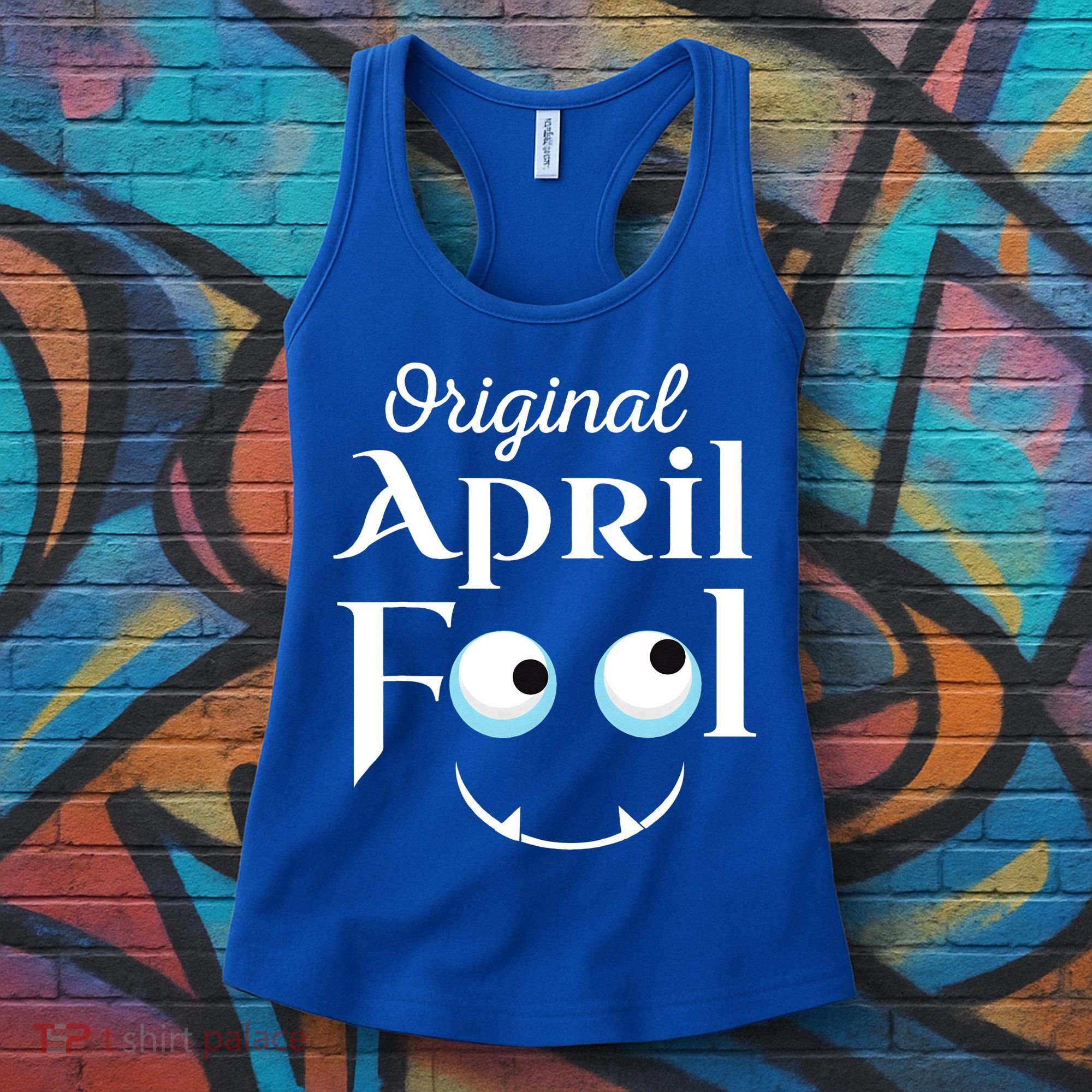 Original April Fool Face Funny April Fool's Day Birthday Women's Tank Top
