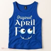 Original April Fool Face Funny April Fool's Day Birthday Tank Top thumb 2