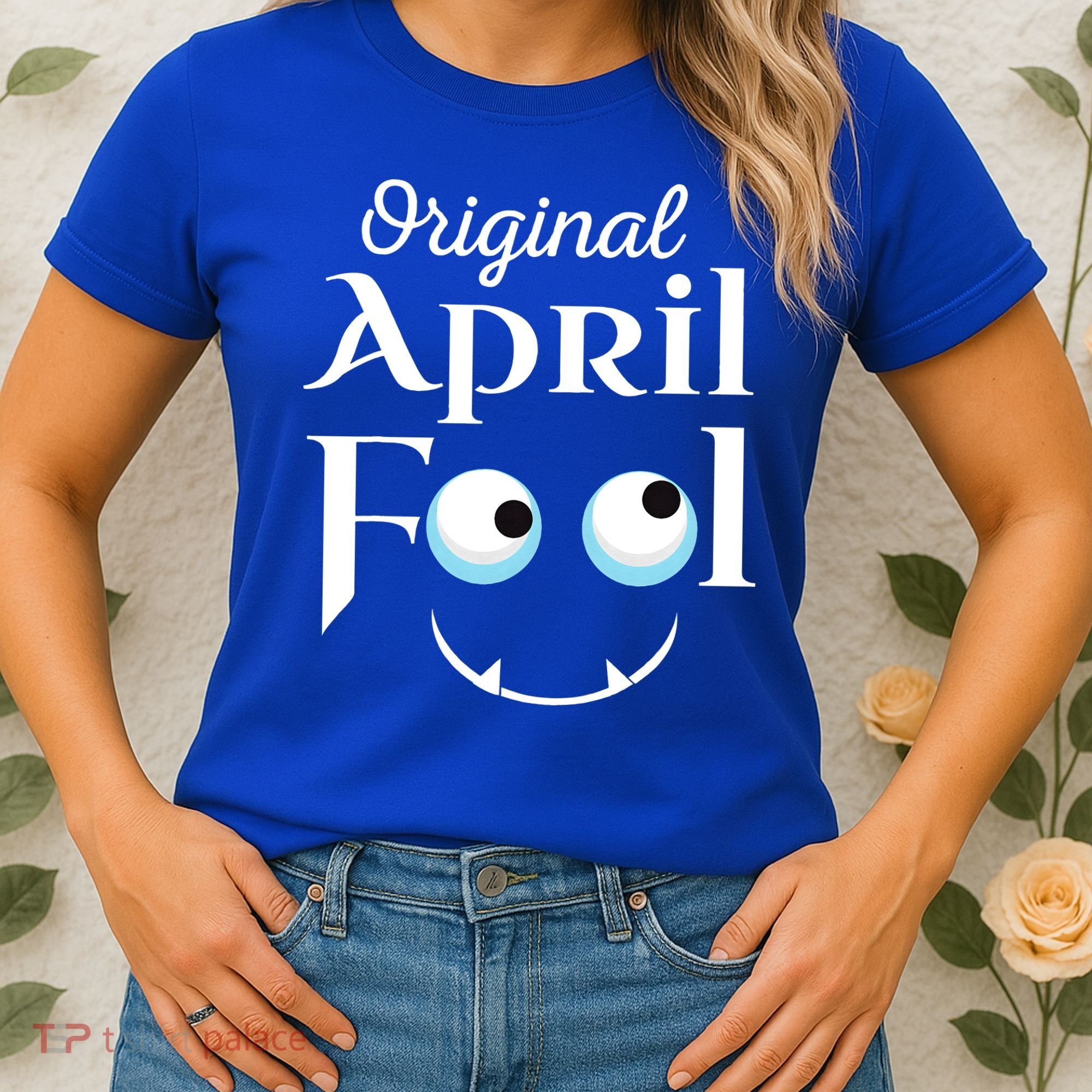 Original April Fool Face Funny April Fool's Day Birthday Women's T-Shirt