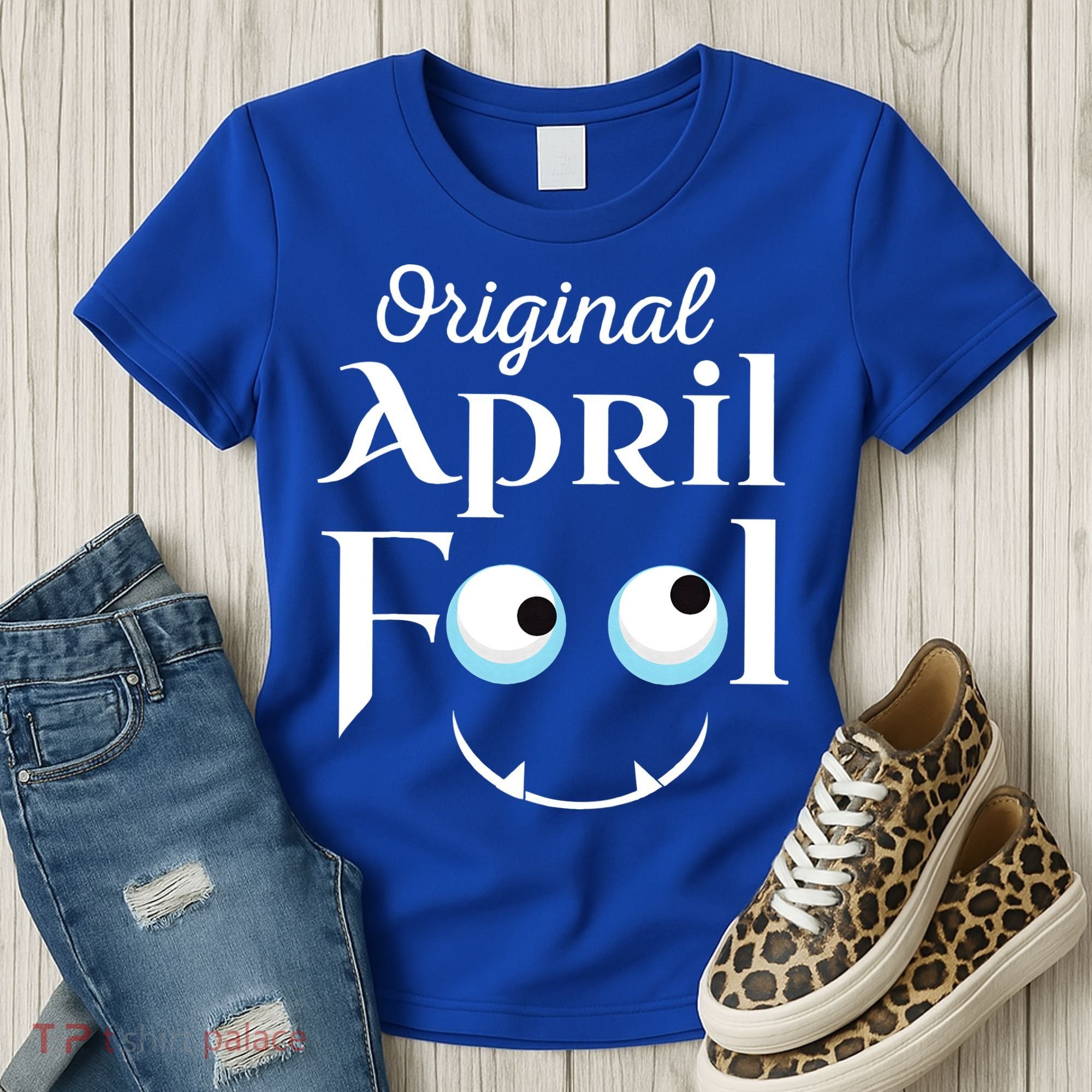 Original April Fool Face Funny April Fool's Day Birthday Women's T-Shirt