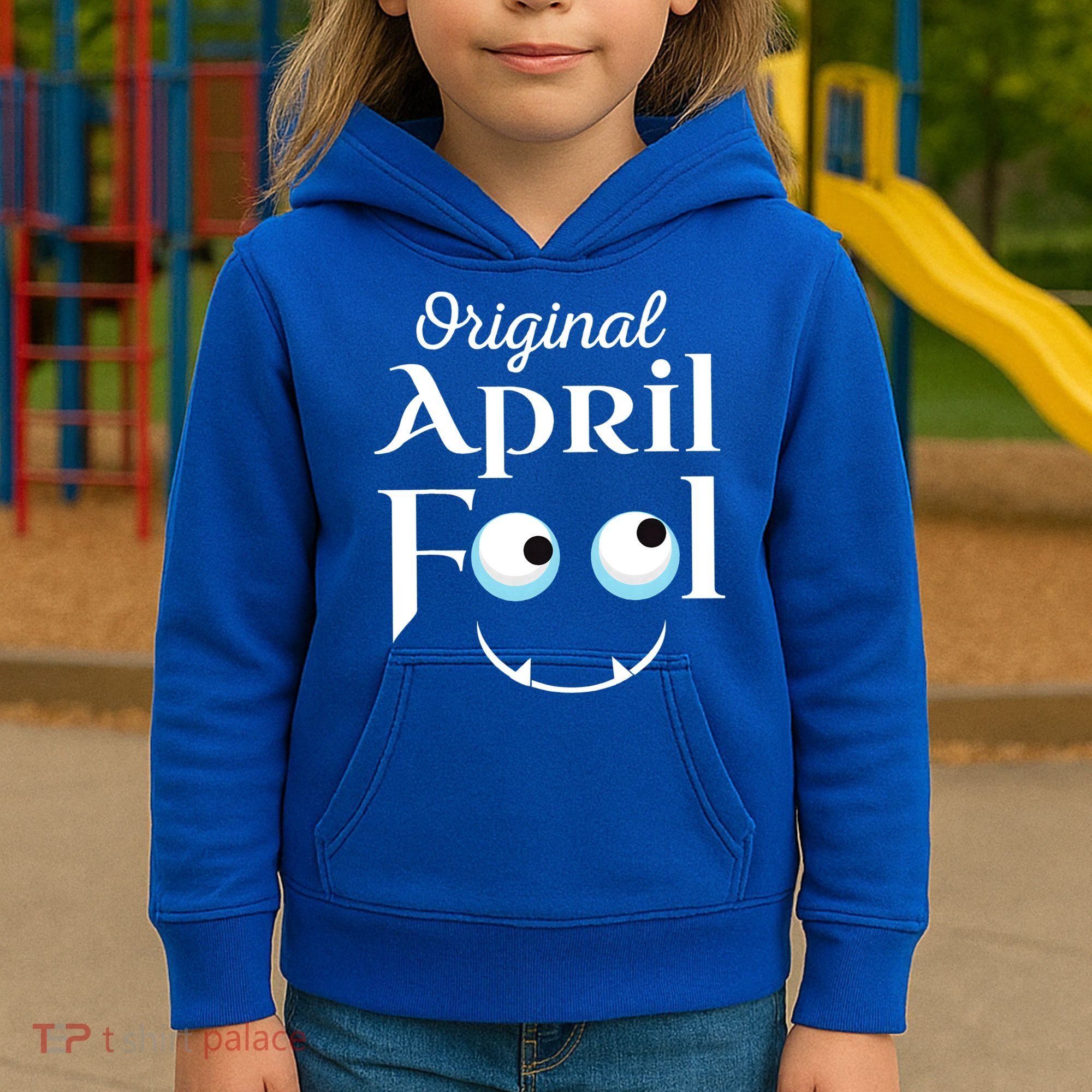 Original April Fool Face Funny April Fool's Day Birthday Kids Hoodie