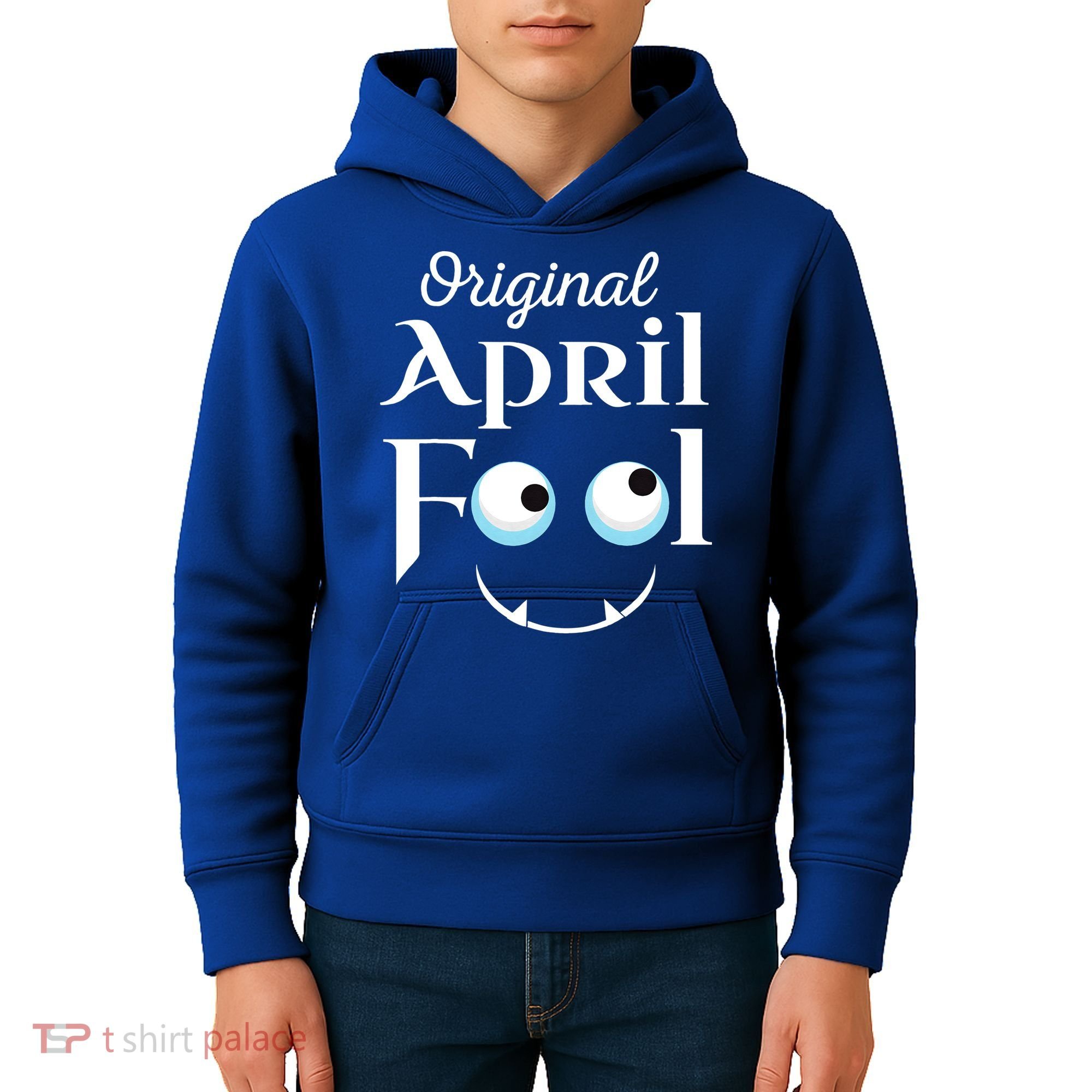 Original April Fool Face Funny April Fool's Day Birthday Kids Hoodie
