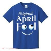 Original April Fool Face Funny April Fool's Day Birthday Kids T-Shirt thumb 0