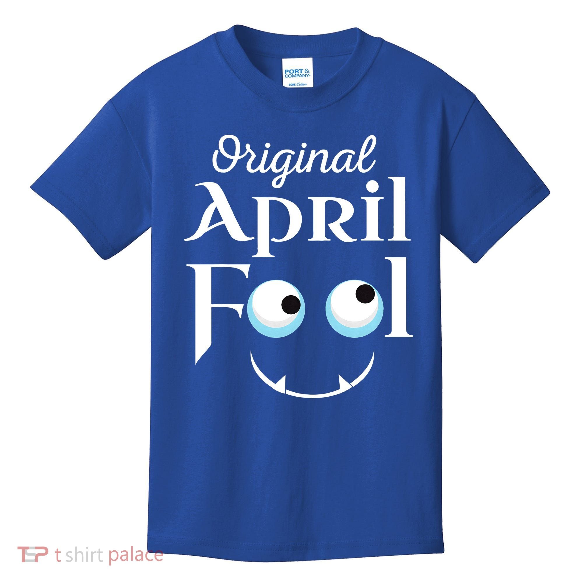 Original April Fool Face Funny April Fool's Day Birthday Kids T-Shirt