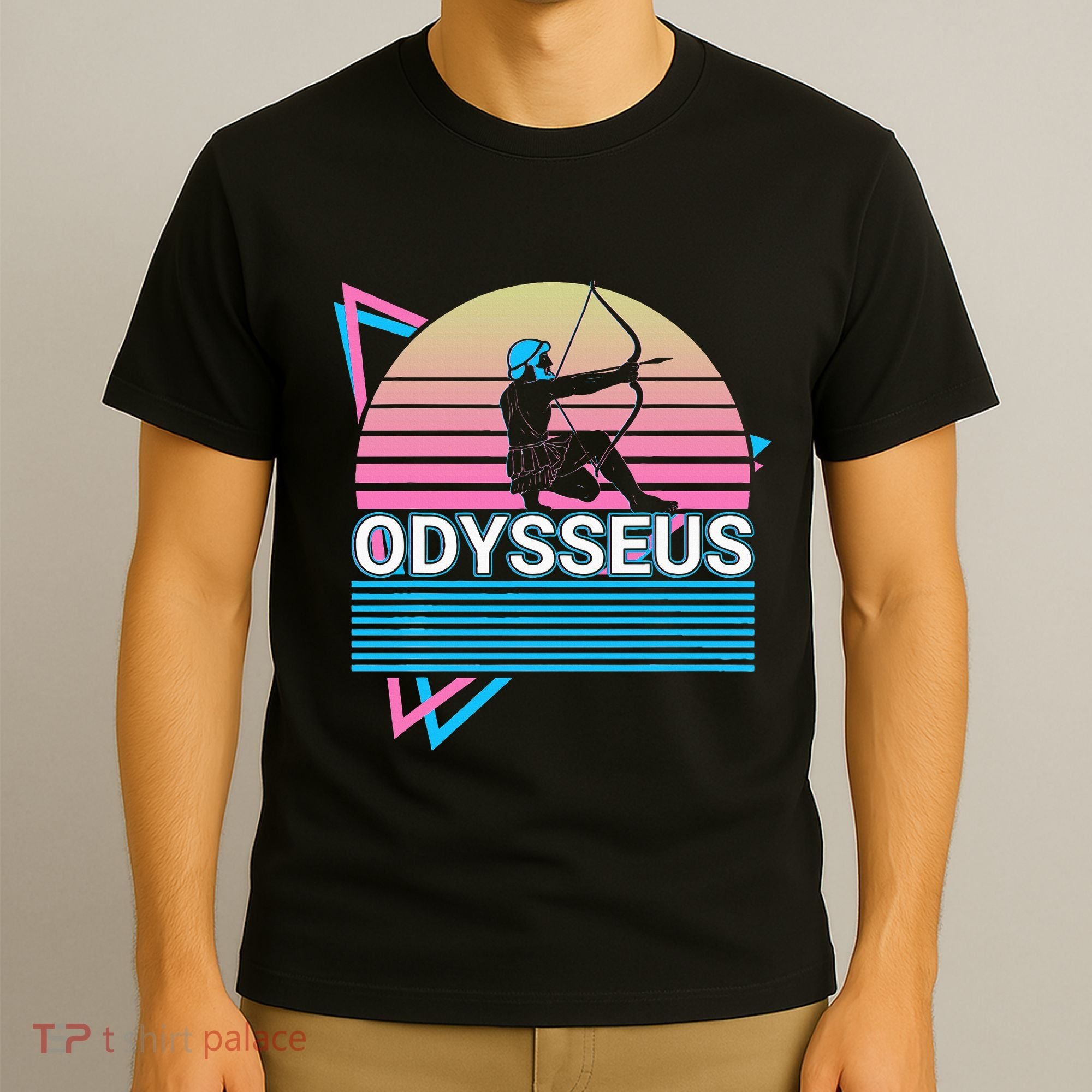 Odysseus Ancient Greek Greek Mythology Retro T-Shirt
