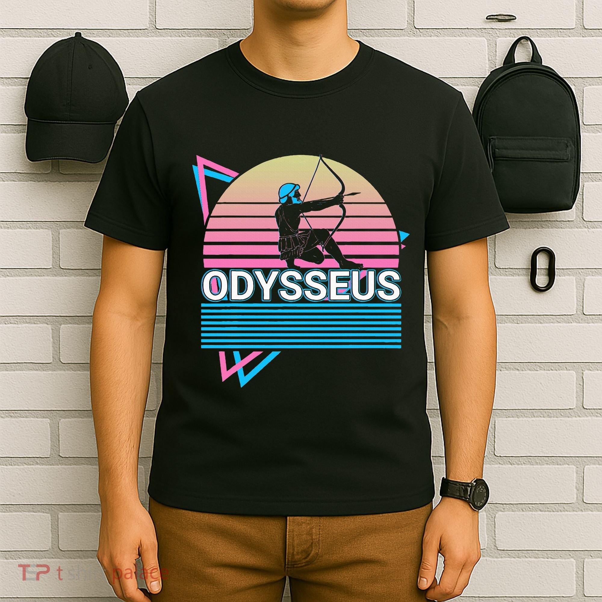 Odysseus Ancient Greek Greek Mythology Retro T-Shirt