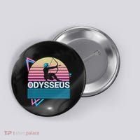 Odysseus Ancient Greek Greek Mythology Retro Button thumb 0