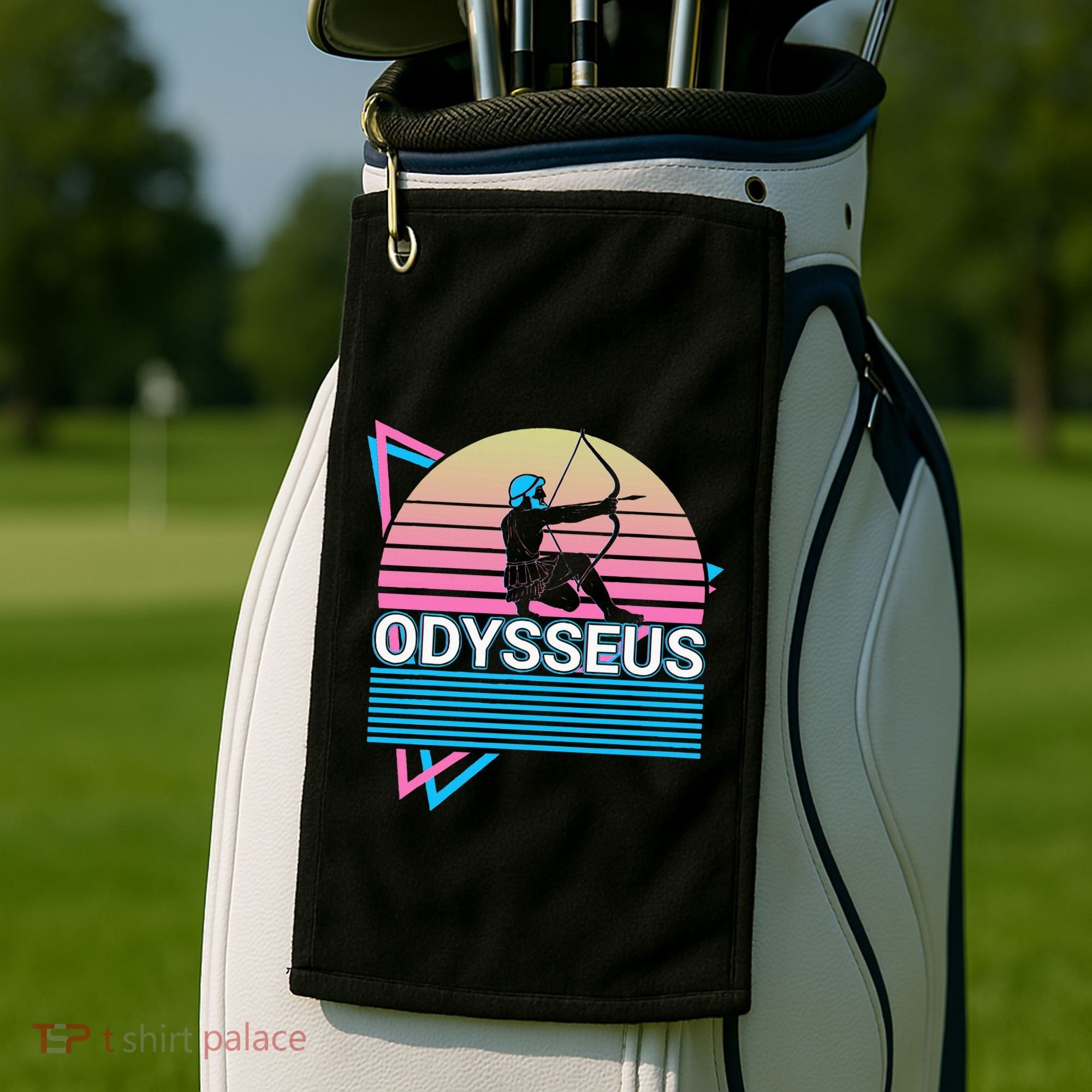 Odysseus Ancient Greek Greek Mythology Retro Golf Towel