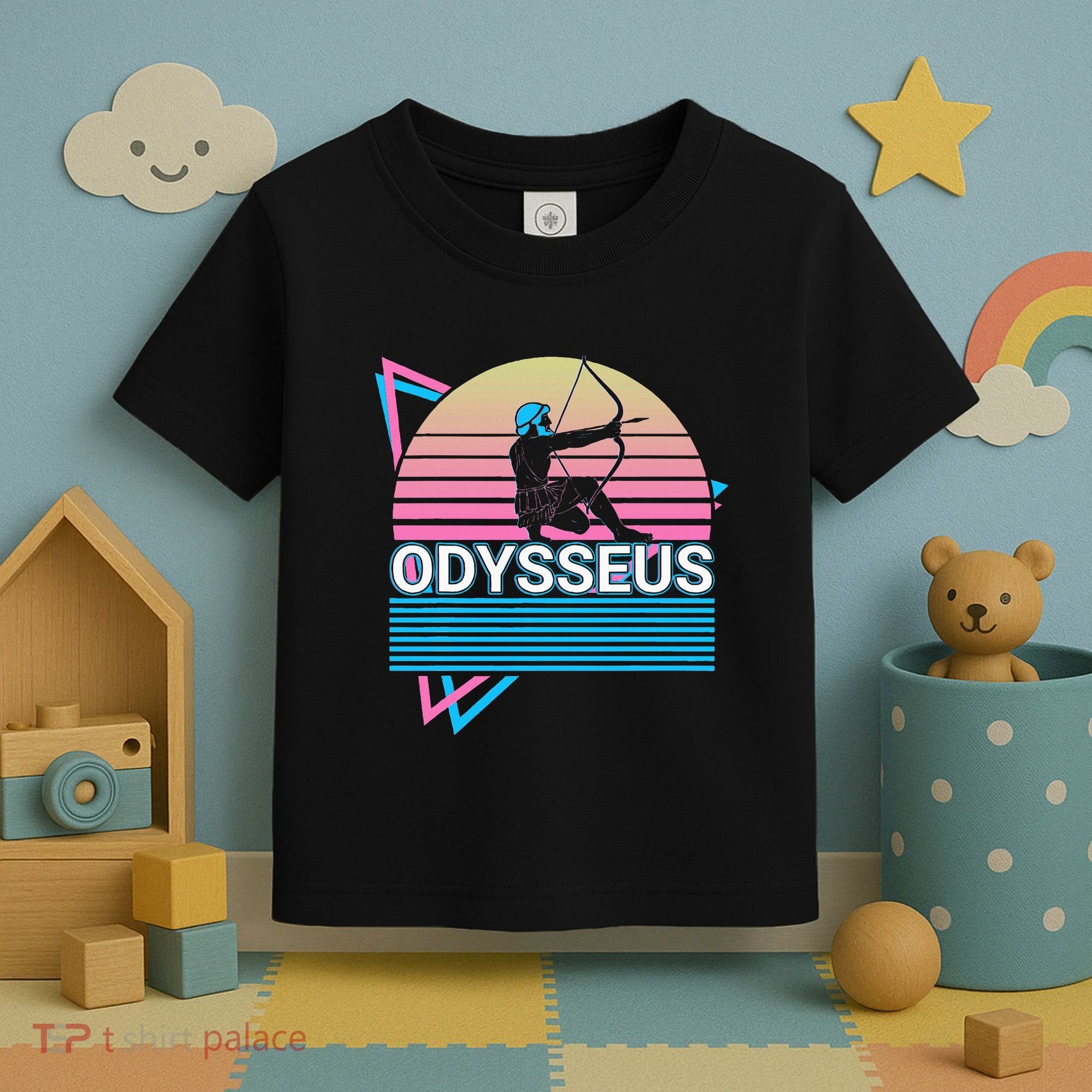 Odysseus Ancient Greek Greek Mythology Retro Toddler T-Shirt