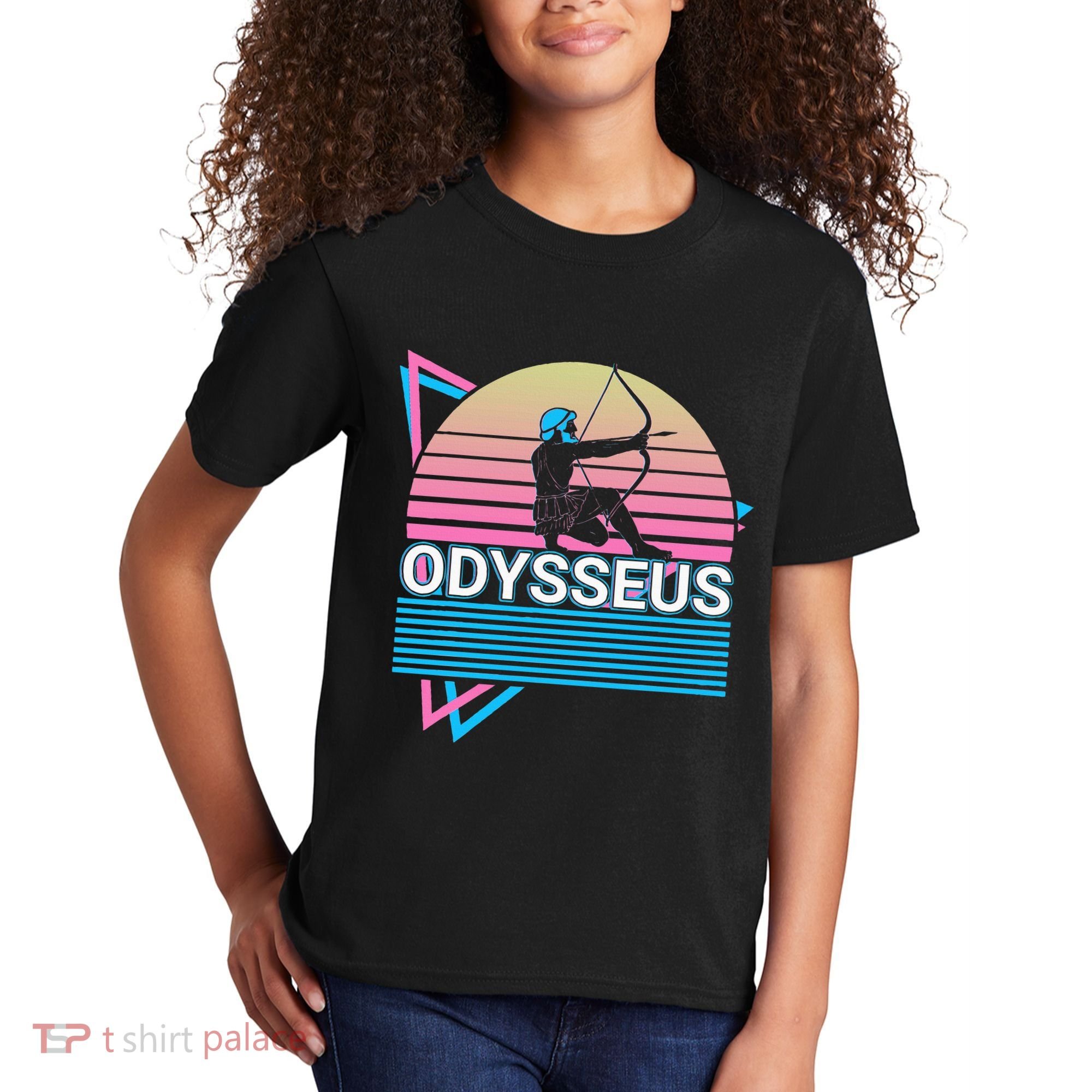 Odysseus Ancient Greek Greek Mythology Retro Kids T-Shirt