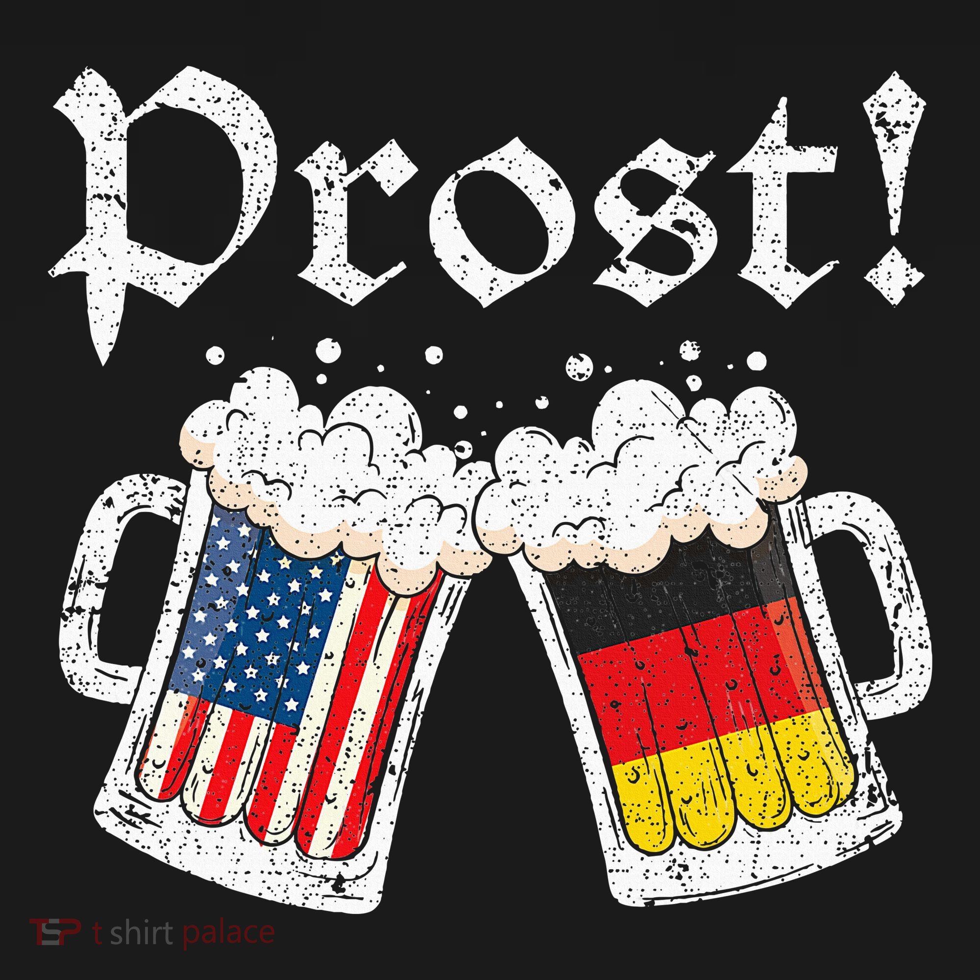 Oktoberfest American German Flag Beer Prost Hoodie