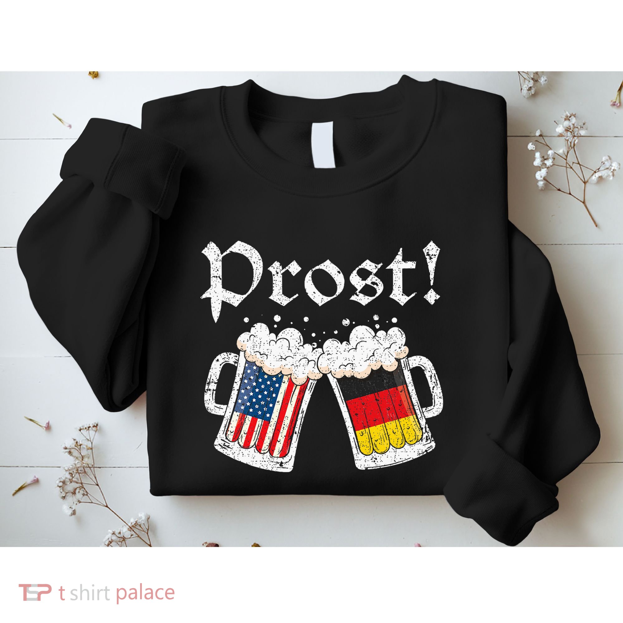 Oktoberfest American German Flag Beer Prost Sweatshirt