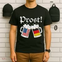 Oktoberfest American German Flag Beer Prost T-Shirt thumb 6