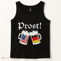 Oktoberfest American German Flag Beer Prost Tank Top thumb 2