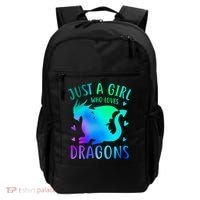 Only A Girl Who Loves Dragons Gift Backpack thumb 0