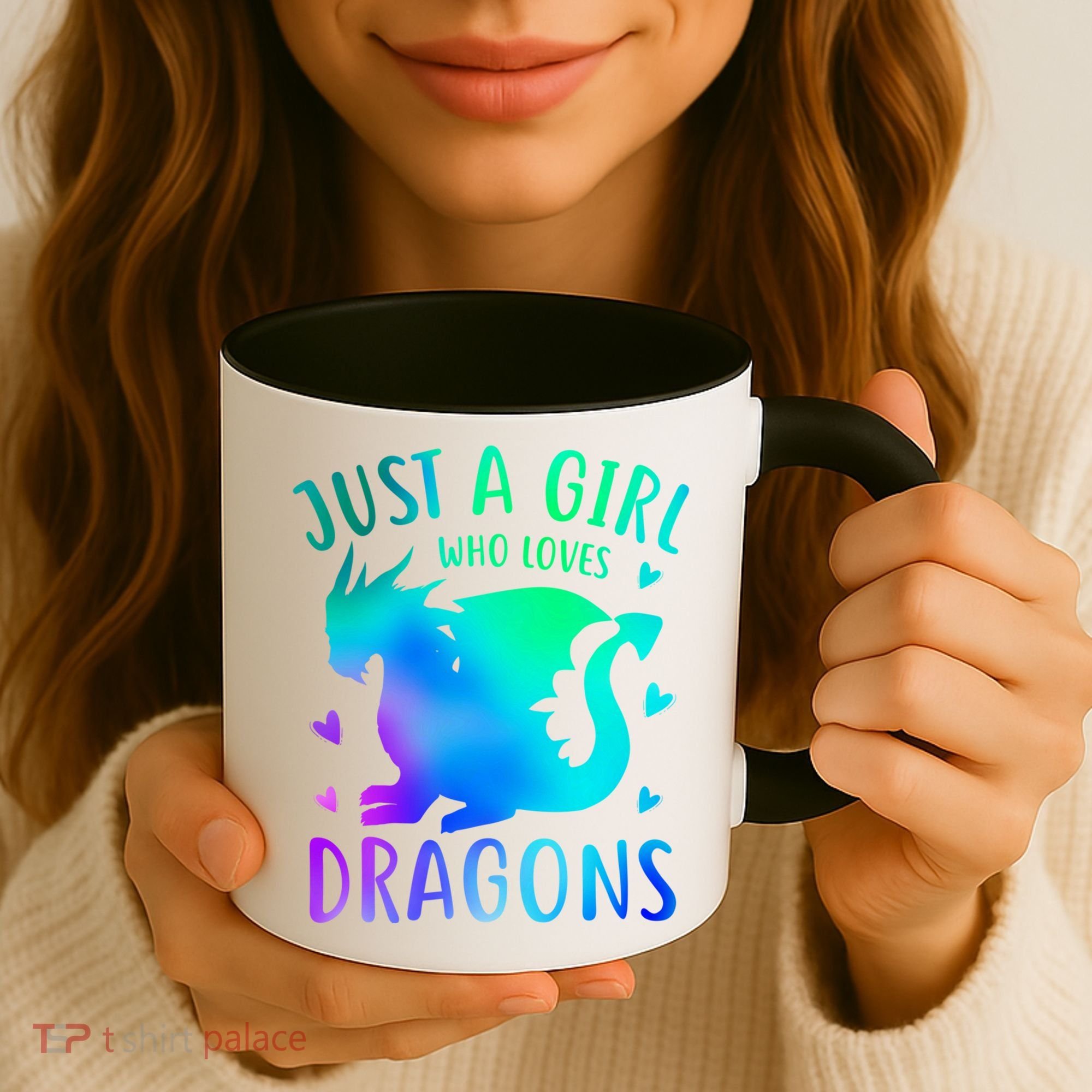 Only A Girl Who Loves Dragons Gift Coffee Mug