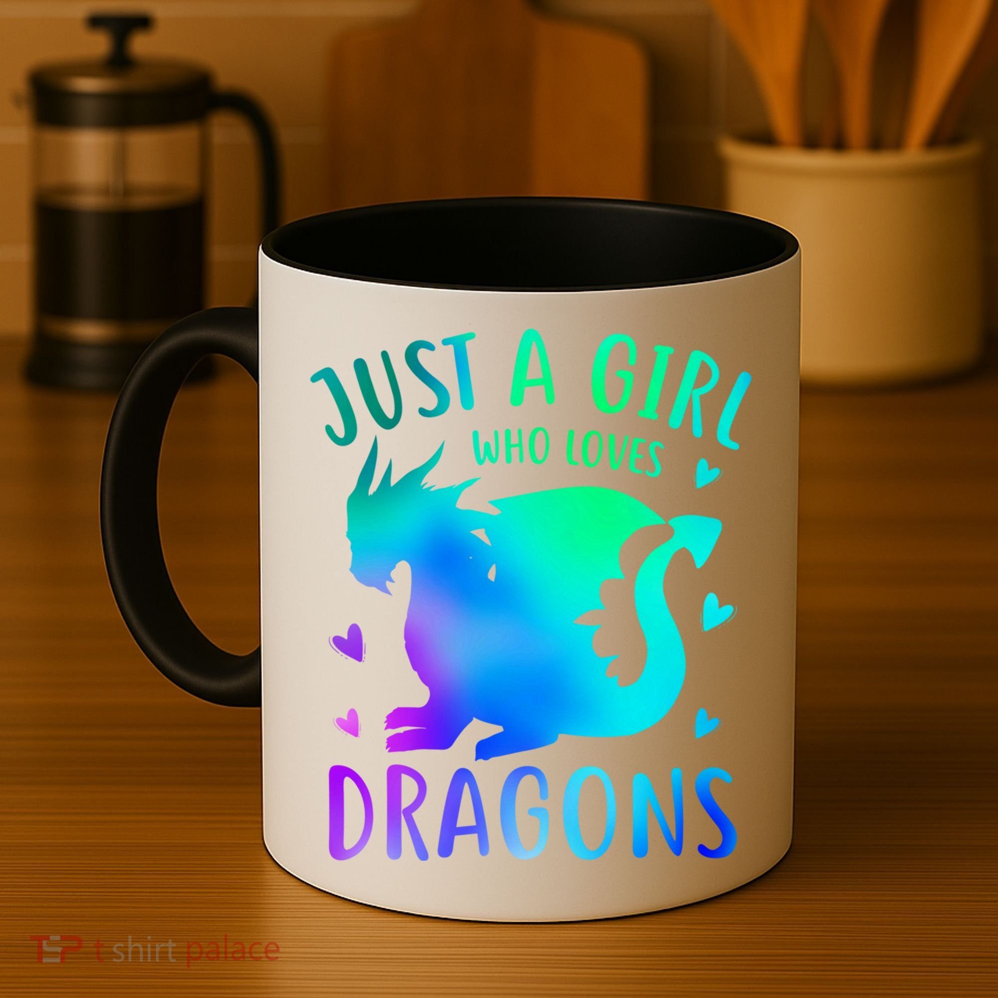 Only A Girl Who Loves Dragons Gift Coffee Mug