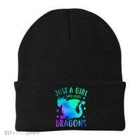 Only A Girl Who Loves Dragons Gift Beanie thumb 0
