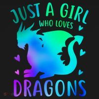 Only A Girl Who Loves Dragons Gift Ornament thumb 1