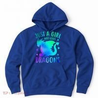 Only A Girl Who Loves Dragons Gift Hoodie thumb 0