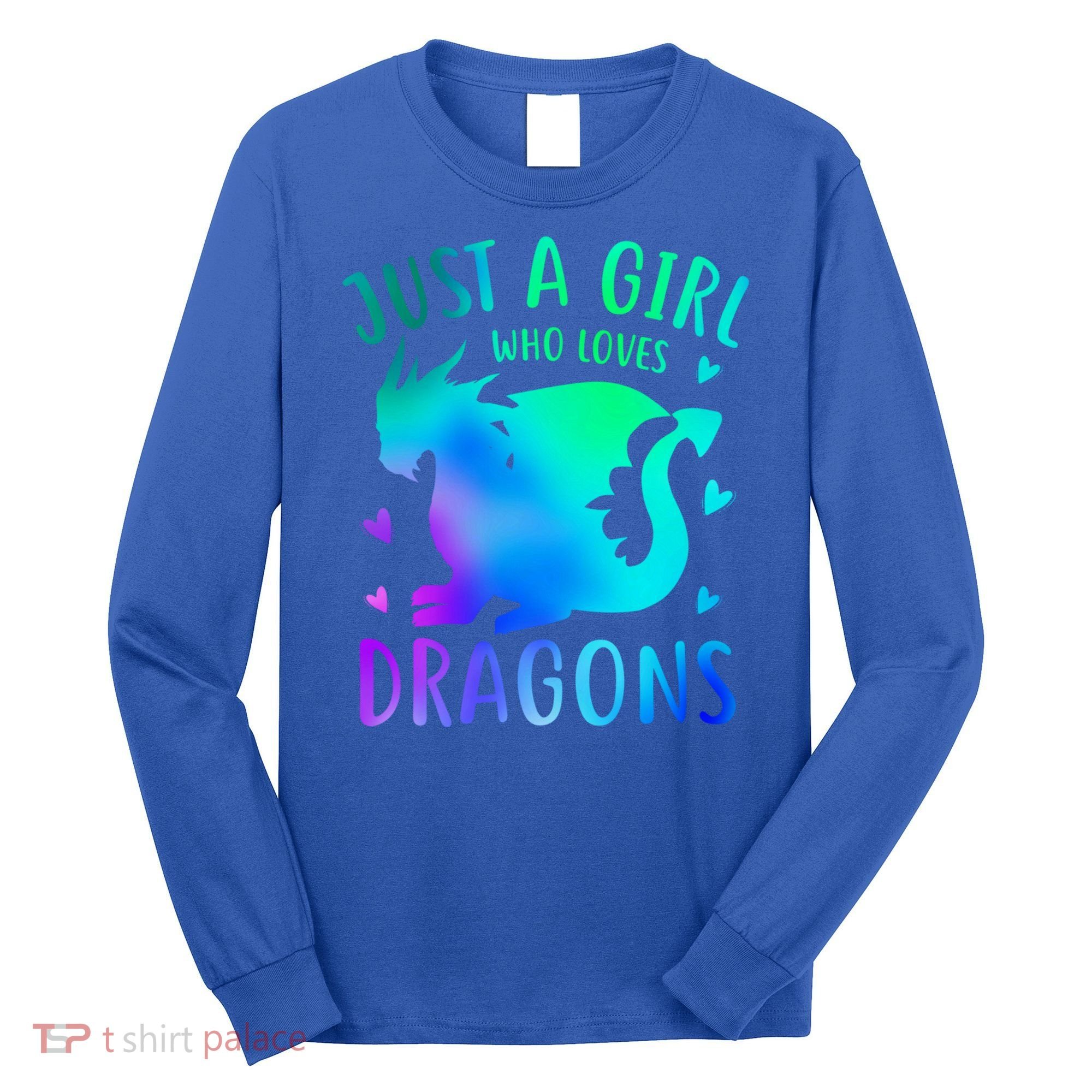Only A Girl Who Loves Dragons Gift Long Sleeve Shirt