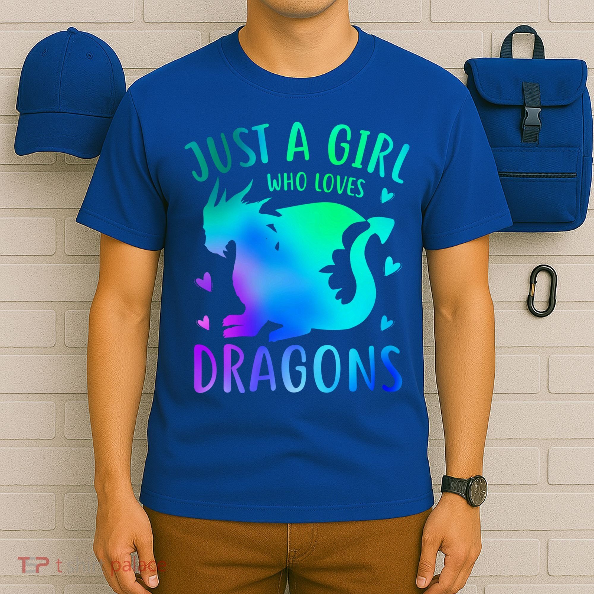 Only A Girl Who Loves Dragons Gift T-Shirt