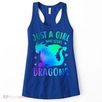 Only A Girl Who Loves Dragons Gift Women's Tank Top thumb 0