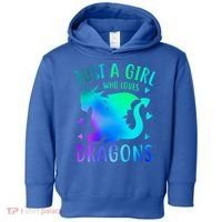 Only A Girl Who Loves Dragons Gift Toddler Hoodie thumb 0