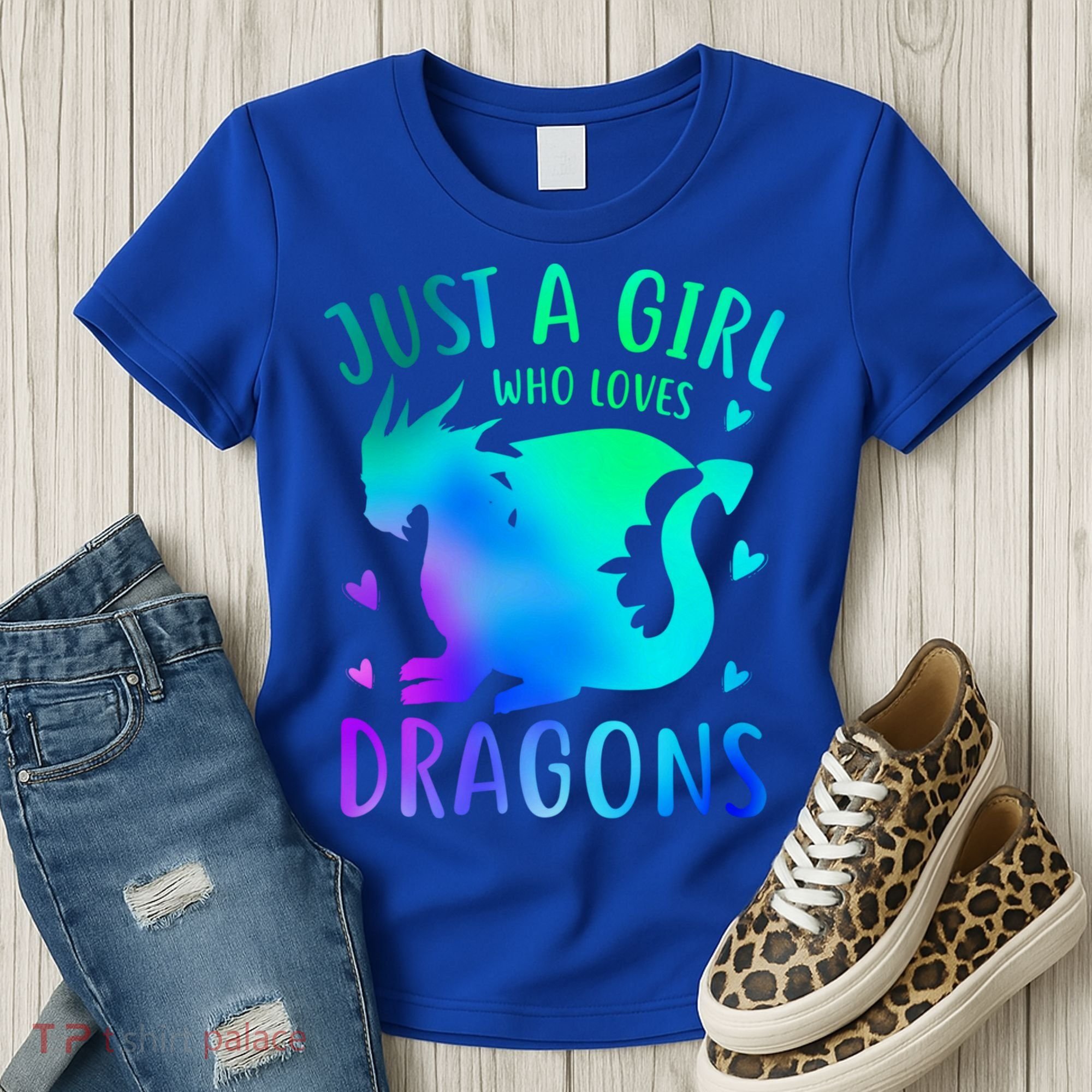 Only A Girl Who Loves Dragons Gift Women's T-Shirt