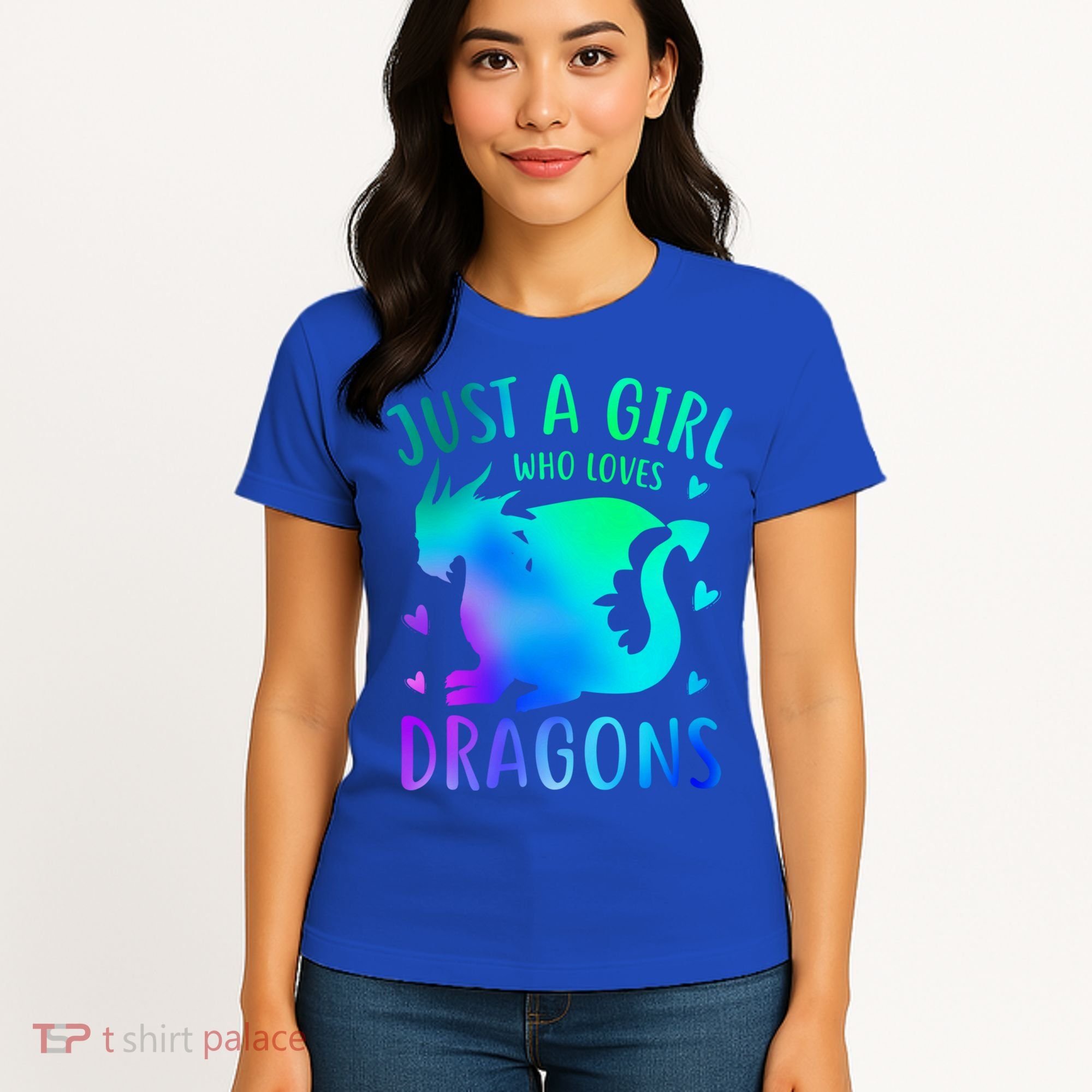Only A Girl Who Loves Dragons Gift Women's T-Shirt