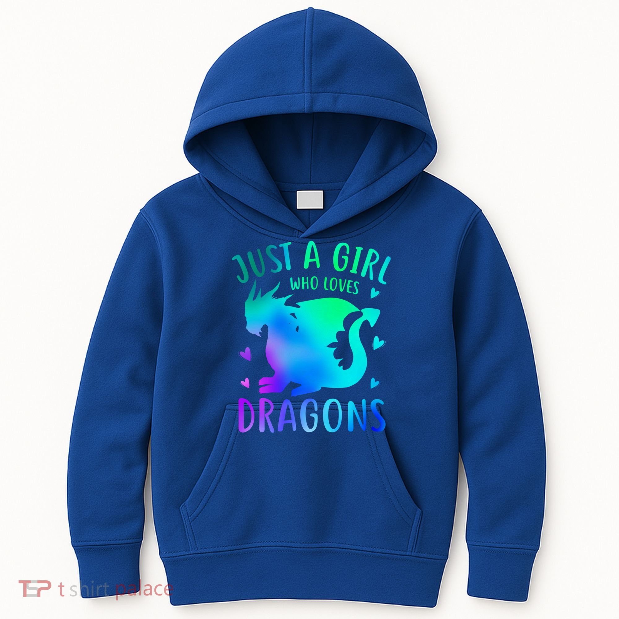 Only A Girl Who Loves Dragons Gift Kids Hoodie